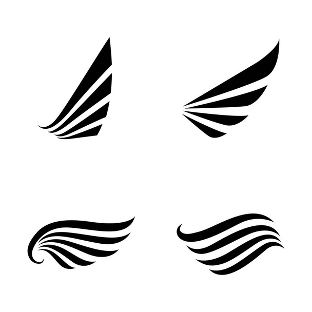  Diseño logo alas halcón pájaro vecto - Vector, imagen