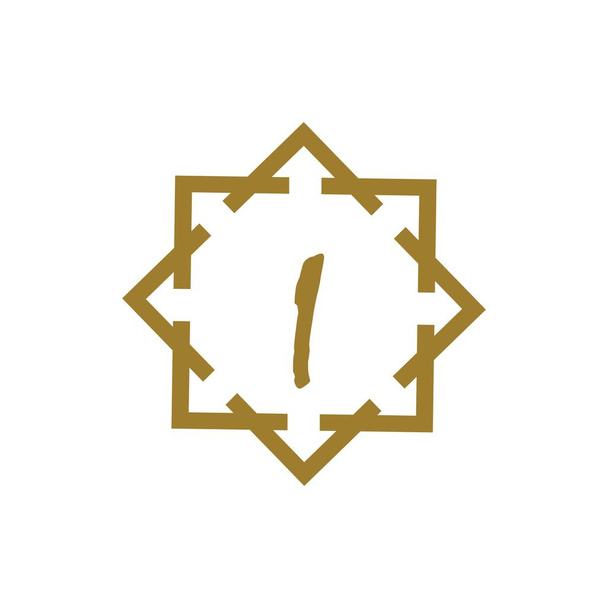 Letter i logo. Alphabet logotype vector design - Vektor, kép