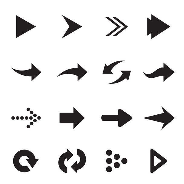 Vector group of arrow  - Vector, afbeelding