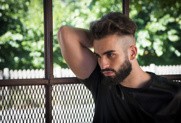 Handsome young man with beard - Foto, imagen