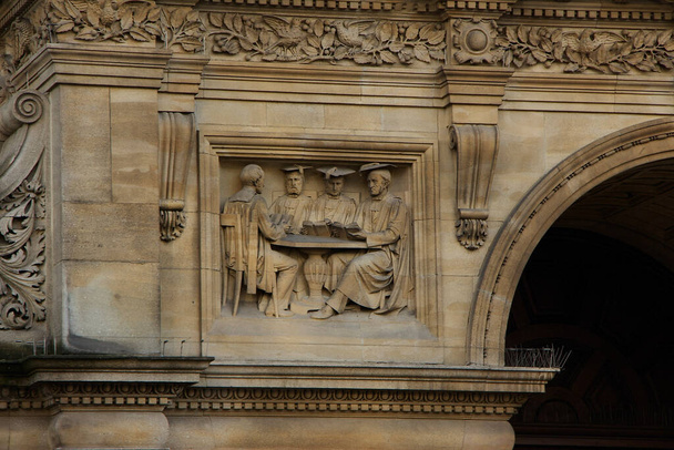 Fasada instytucji edukacyjnych Oxfordu - Zdjęcie, obraz