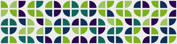 Abstrato cor padrão de mosaico geométrico arte computacional generativa ilustração, imitação de peças de cores telhas - Vetor, Imagem