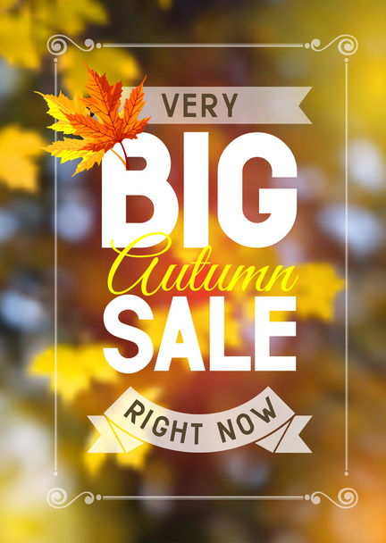 Autumn sale - Vector, Image