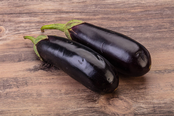 Two ripe raw eggplant isolated for cooking - Photo, Image