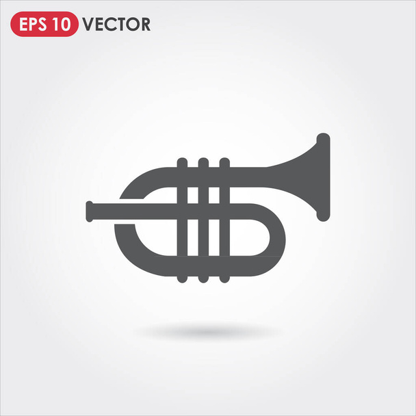 cornet single vector icon - Vector, Image