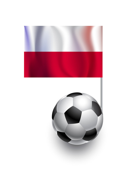 Ilustración de Balones de Fútbol o Fútbol con bandera de Polonia
 - Vector, Imagen
