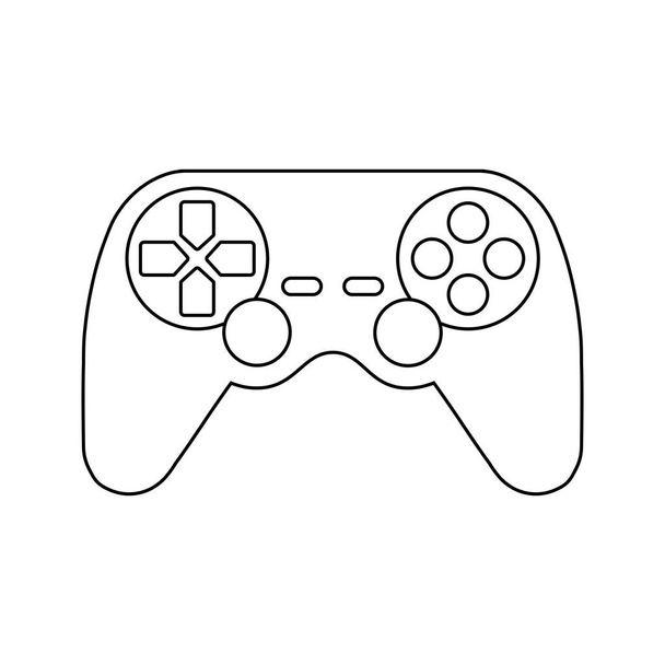 Nowoczesny płaski design gamepada lub ikony joysticka do web - Wektor, obraz