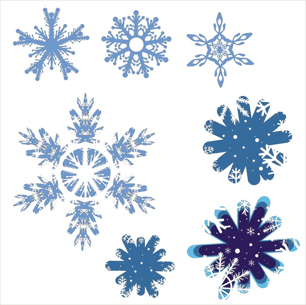 Copos de nieve - Vector, Imagen