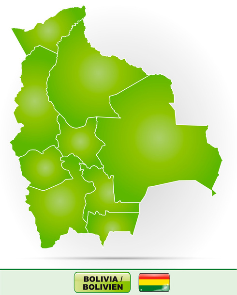 La carte de La Bolivie
 - Vecteur, image