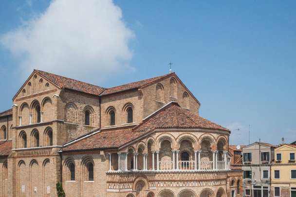 Basiliek van Santi Maria e Donato op het eiland Murano, in Venetië, Italië - Foto, afbeelding