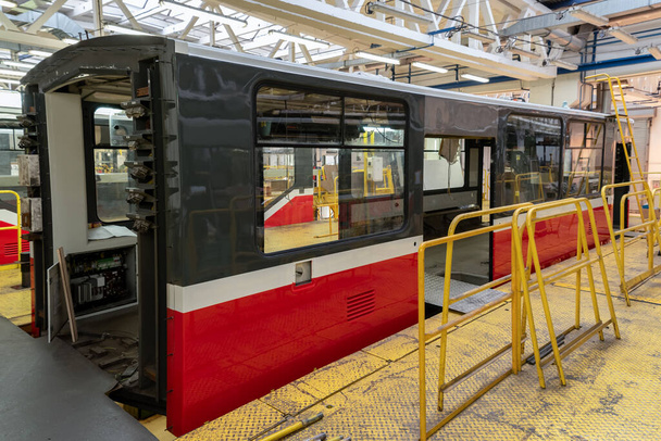 The central workshops of the Transport Company are the main workshops available to the Transport Company of the Capital City of Prague. - Photo, Image