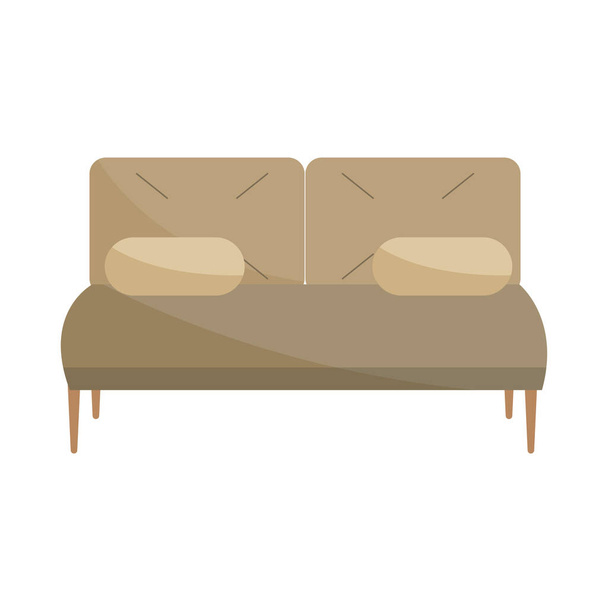 comfor sofa with cushions - Vettoriali, immagini