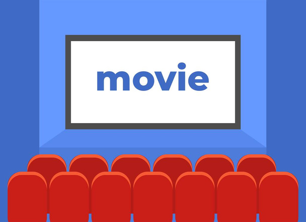 movie theater vector background illustration - Vector, Image