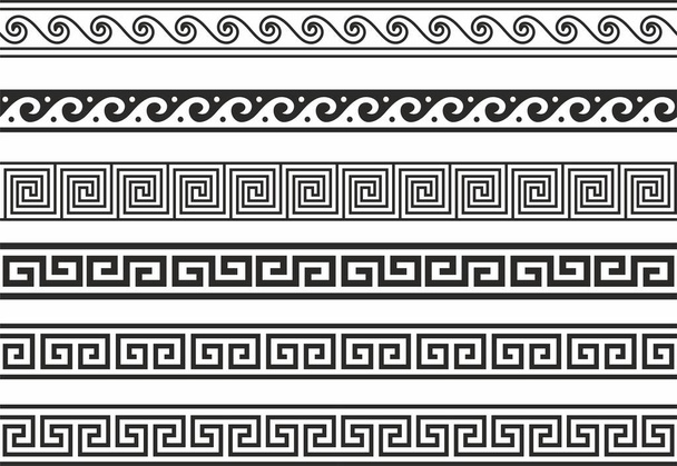 Vector seamless greek classic ornament. Pattern for a border and a frame. Ancient Greece and the Roman Empire - Vector, Image