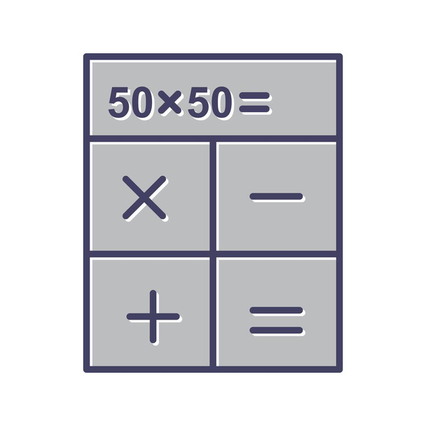 Jedinečná ikona čárového vektoru výpočtů - Vektor, obrázek