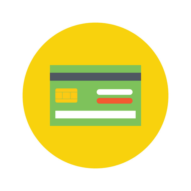 Ícone de vetor de cartão ATM que pode ser facilmente modificado ou editar - Vetor, Imagem