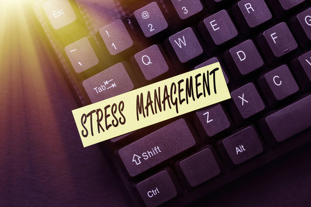 Inspiráló szöveg Stressz menedzsment. Üzleti kirakat módszer korlátozza a stressz és annak hatásait a tanulás módja Online böngészés és feltárása, létrehozása Blog Tartalom, Új üzenetek küldése - Fotó, kép