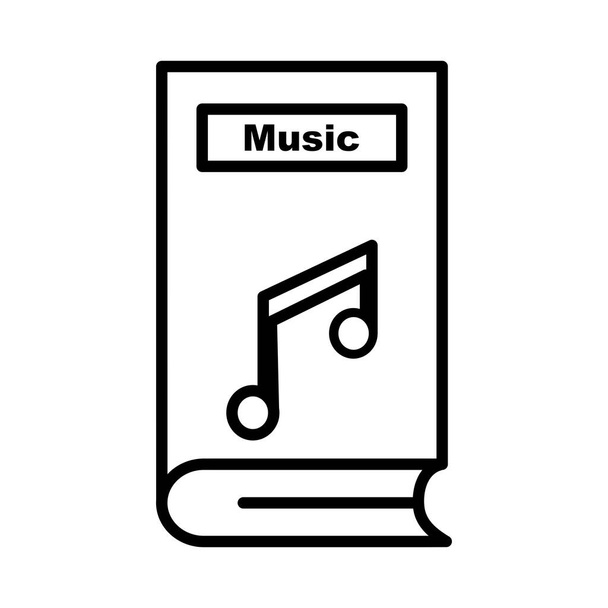 Muziekvectorlijn Icon Desig - Vector, afbeelding