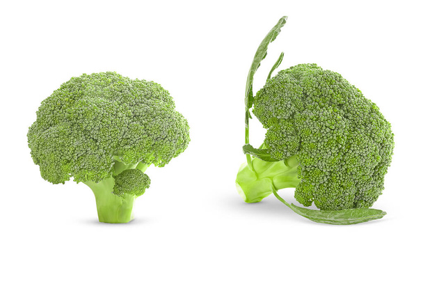 brócoli aislado, verdura verde sobre fondo blanco - Foto, imagen