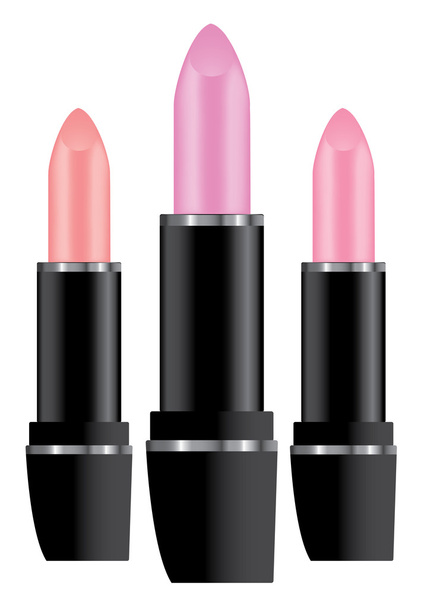 Vector lipsticks isolated on white - ベクター画像