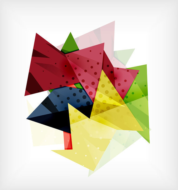 Abstract 3d triangle blank background - Vektor, kép