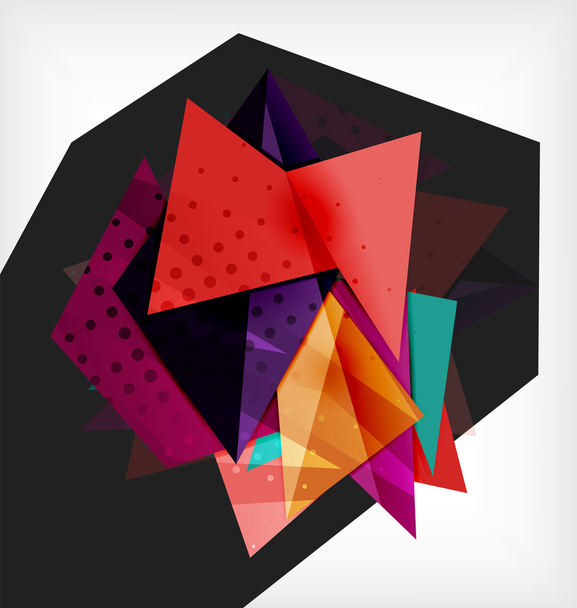 streszczenie kompozycji 3d kształty geometryczne - Wektor, obraz
