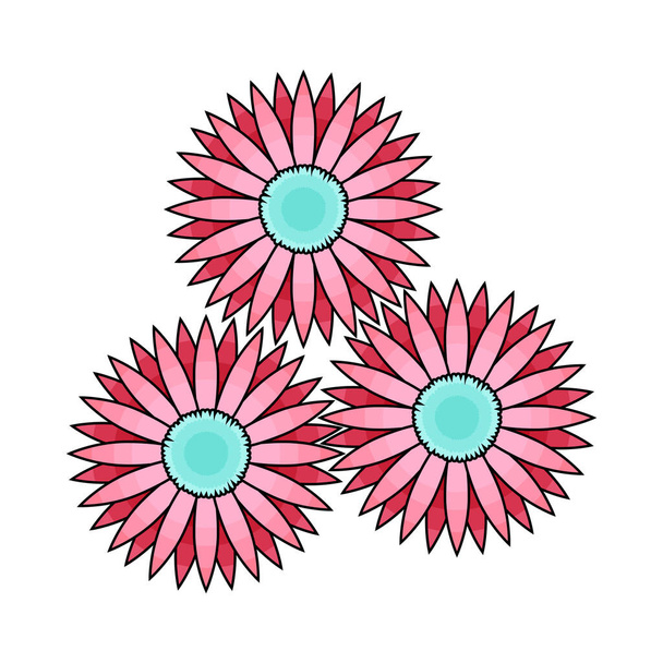 Isolated sketch of a flower - Vector, Imagen