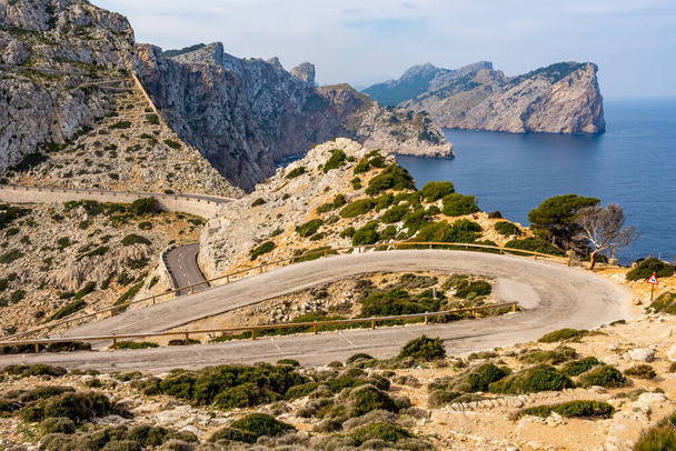 The beautiful cliffs of Cap Formentor in Mallorca, Spain - Fotografie, Obrázek