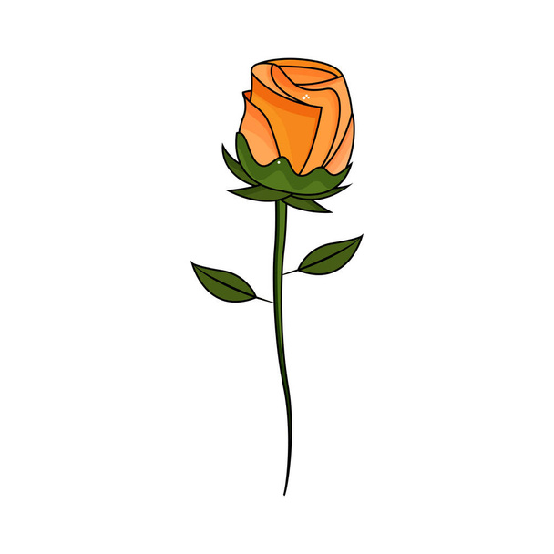Isolated sketch of a flower - Vector, Imagen