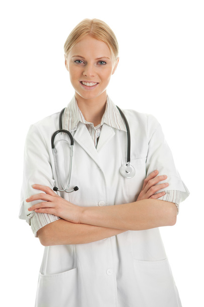 Smiling medical doctor woman with stethoscope - Foto, Bild