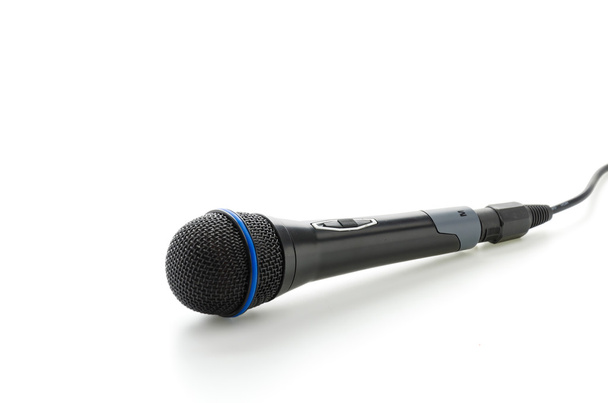 Mikrofon isoliert auf weiß - Foto, Bild