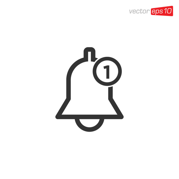 Bell Notification Design Vector - Вектор,изображение