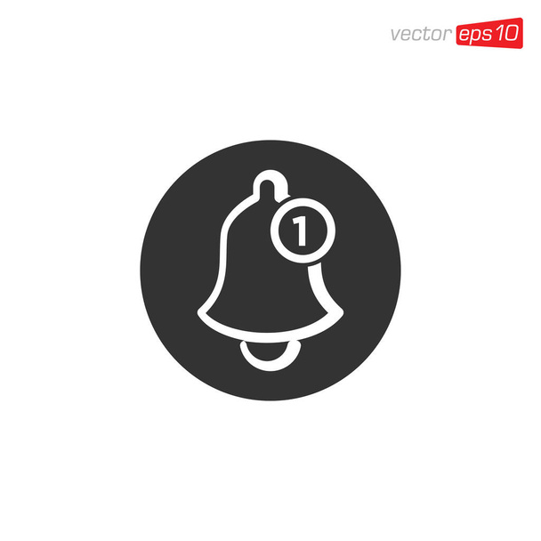 Glocke Benachrichtigung Icon Design Vector - Vektor, Bild
