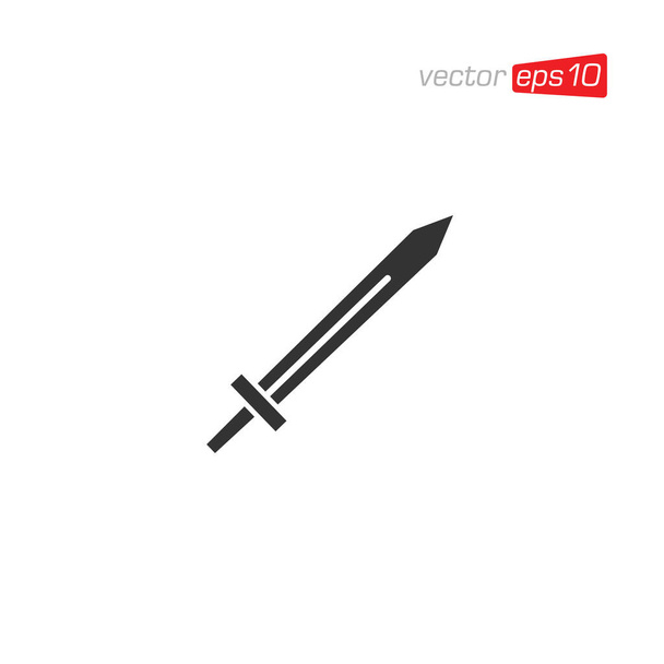 Sword Icon Design Vector Illustration - Vector, afbeelding