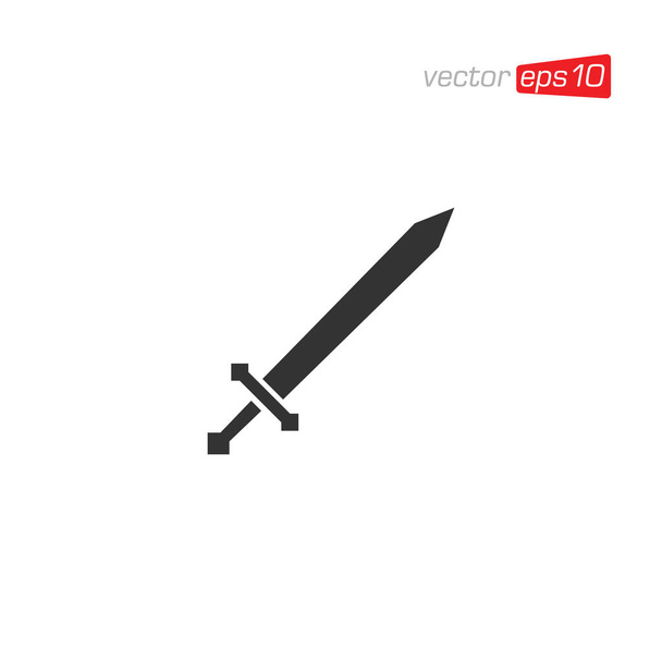 Ilustração do vetor do projeto do ícone da espada - Vetor, Imagem