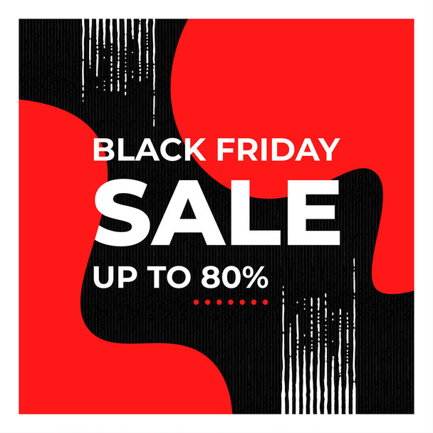 Black Friday sale banner. Abstract template, vector illustration - ベクター画像