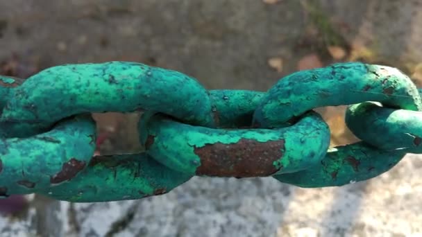Huge rusty chains of an abandoned monument - Footage, Video