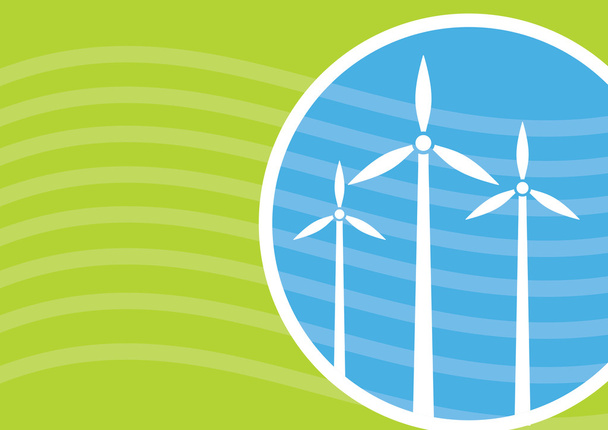 Шаблон промышленности, концепция энергии ветра
 - Вектор,изображение