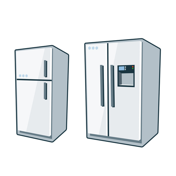 οικιακές συσκευές 1 - ψυγεία - Διάνυσμα, εικόνα