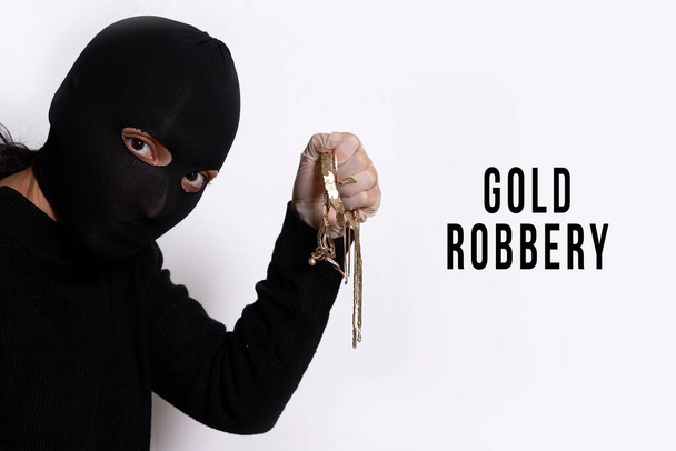 Грабитель украл золото - Фото, изображение
