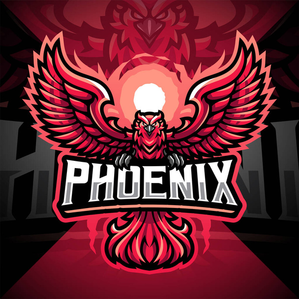 Σχεδιασμός λογότυπου μασκότ του Phoenix - Διάνυσμα, εικόνα