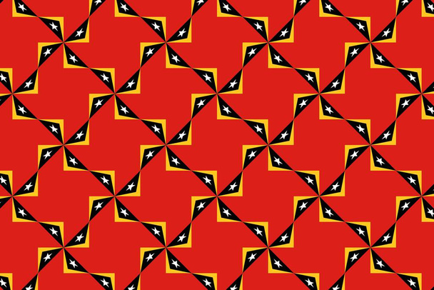 Eenvoudig geometrisch patroon in de kleuren van de nationale vlag van Oost Timor - Foto, afbeelding