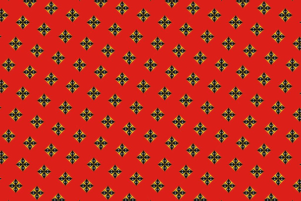 Eenvoudig geometrisch patroon in de kleuren van de nationale vlag van Oost Timor - Foto, afbeelding