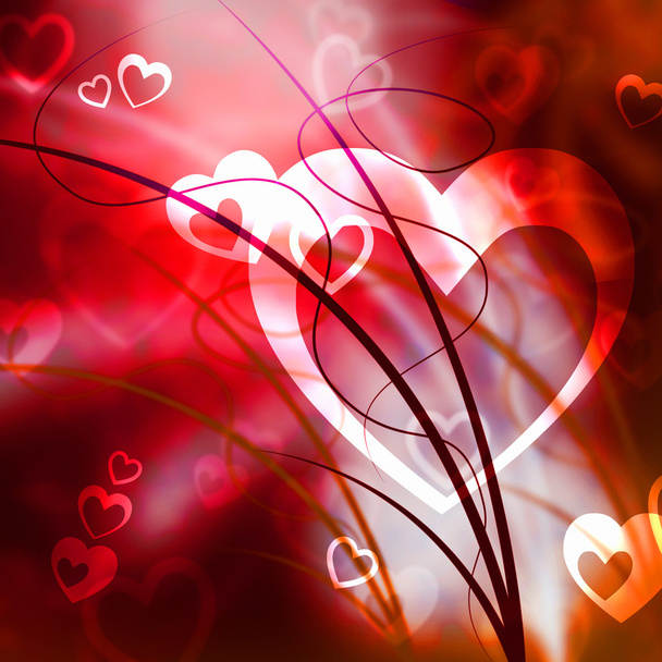 Sevgililer günü ve soyut arka plan kalp temsil eder - Fotoğraf, Görsel