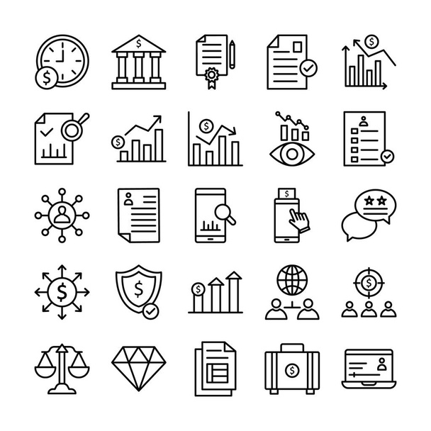 Economy Icon pack which can be easily modified or edit - Διάνυσμα, εικόνα