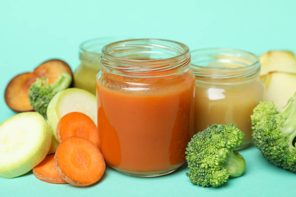 Concept of tasty baby food or nutrition - Photo, Image