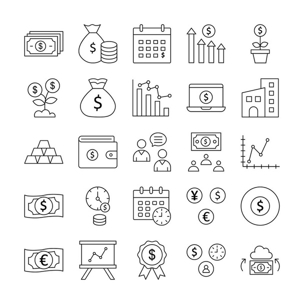 Economy Icon pack which can be easily modified or edit - Vettoriali, immagini