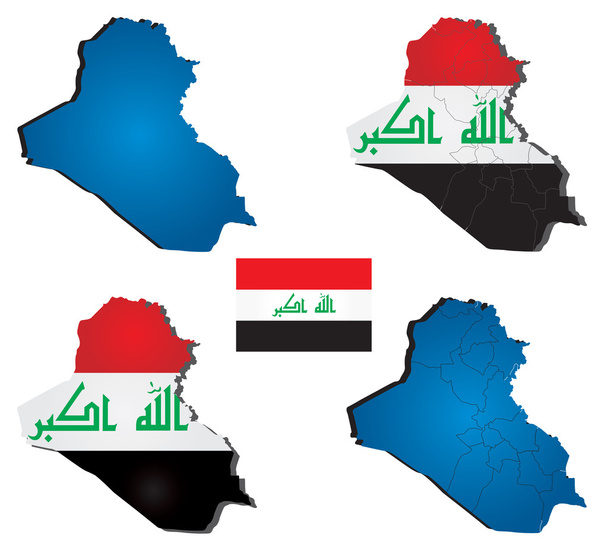 yüksek Detaylı vektör Irak Haritası - Vektör, Görsel