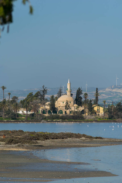 Hala Sultan Tekke lugar de enterramiento de la tía del profeta Muhammad Umm Haram, y santuario musulmán en la isla de Chipre - Foto, Imagen
