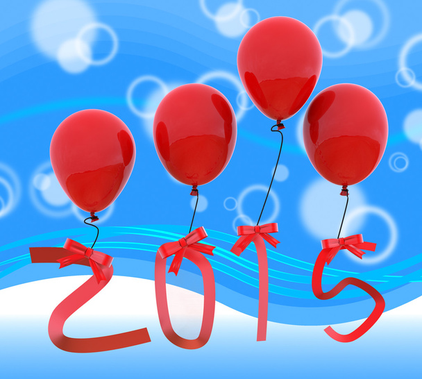 Kaksikymmentäviisitoista osoittaa hyvää uutta vuotta ja 2015
 - Valokuva, kuva